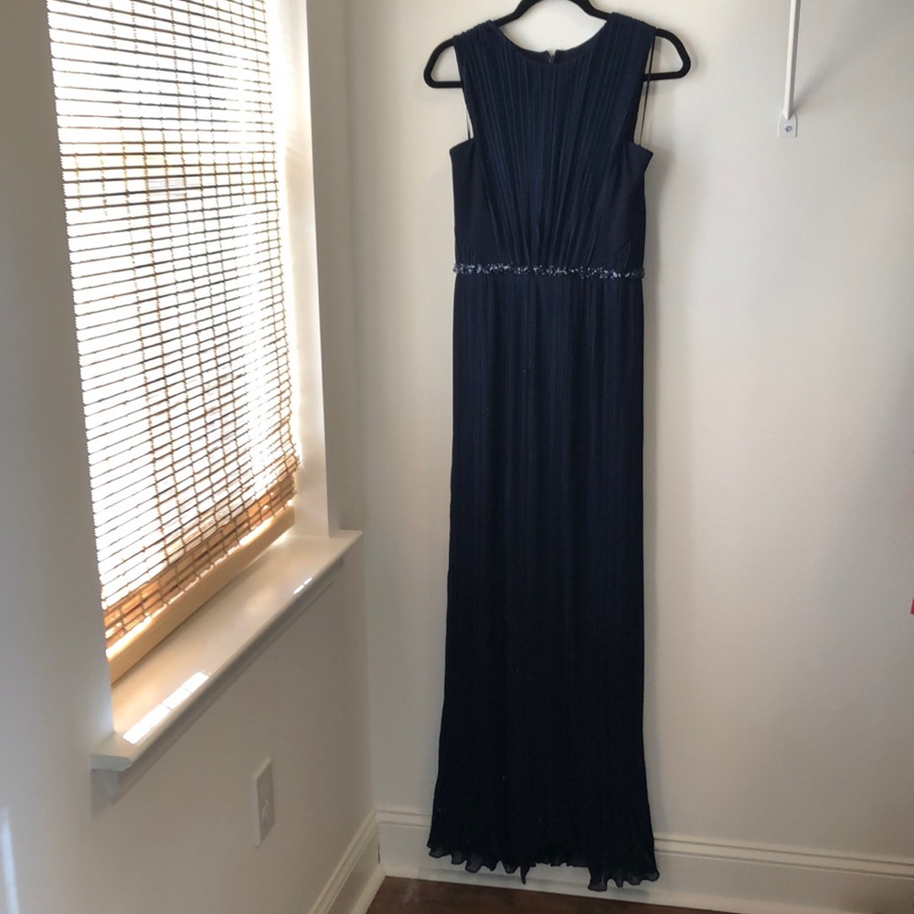 Navy floor length dress